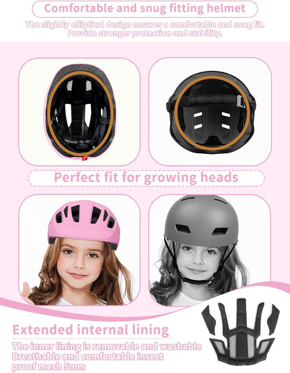 XJD Toddler Helmet Kids Bike Helmet for Infant/Baby Multi-Sport Adjustable Skateboard for Kids Boys Girls Lightweight for Age 1 and Older