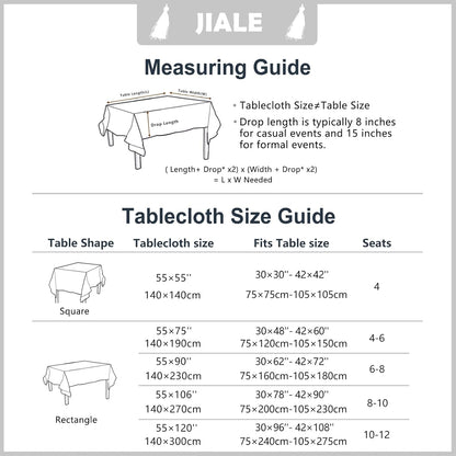 JIALE Valentines Textured Tablecloth, Heavy Duty Linen Style Farmhouse Table Cloth Rectangle Tables, Wrinkle-Free Washable Waterproof Table Cover for Kitchen, Dining, Parties, 55"x75", Pink