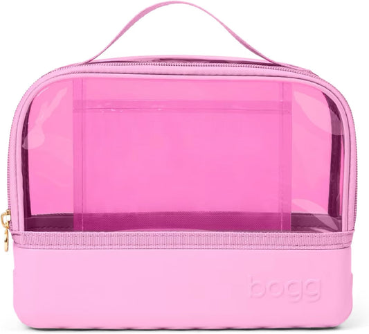 BOGG BAG Boggs n Ends Travel Organizer Pouch – 9” x 3” x 7” – Durable, Washable, Tip-proof – Compact Cosmetics Case (Pink Taffy)