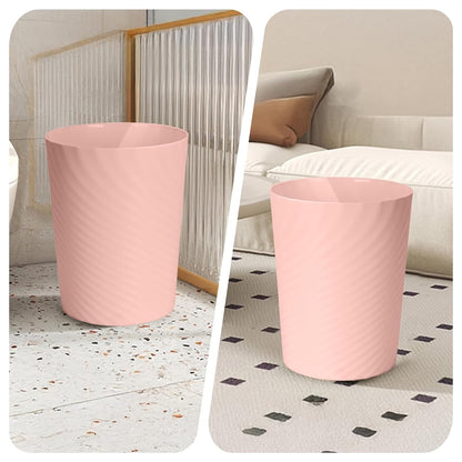 Small Plastic Trash Can - 1.8 Gallon - Pink - Wastebasket Garbage Can Container - Bathrooms, Laundry Room, Kitchens, Offices