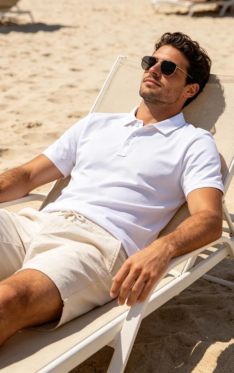 Men's Quick Dry Golf Polo Shirts Active Short Sleeve Lightweight Casual Collared T-Shirt