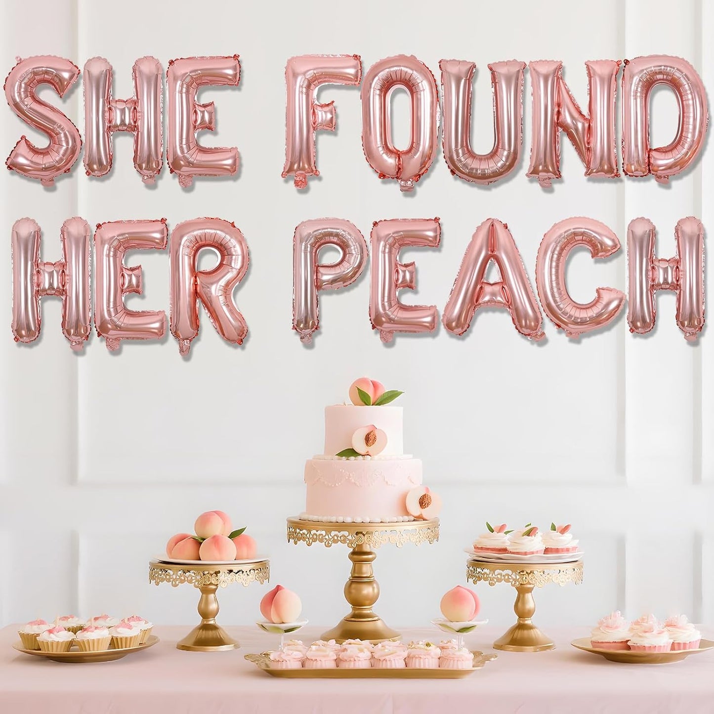 Peach Bachelorette Party Decor She Found Her Peach Decor Balloon Banner Where My Peaches At Banner Funny Peaches Balloon for Summer Fruit Bridal Shower Engagement Wedding Party