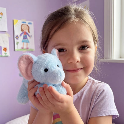 PEACH CAT Elephant Stuffed Animal Cute Plushies Small Plush Toys Birthday Gifts for Kids Girls Boys Blue
