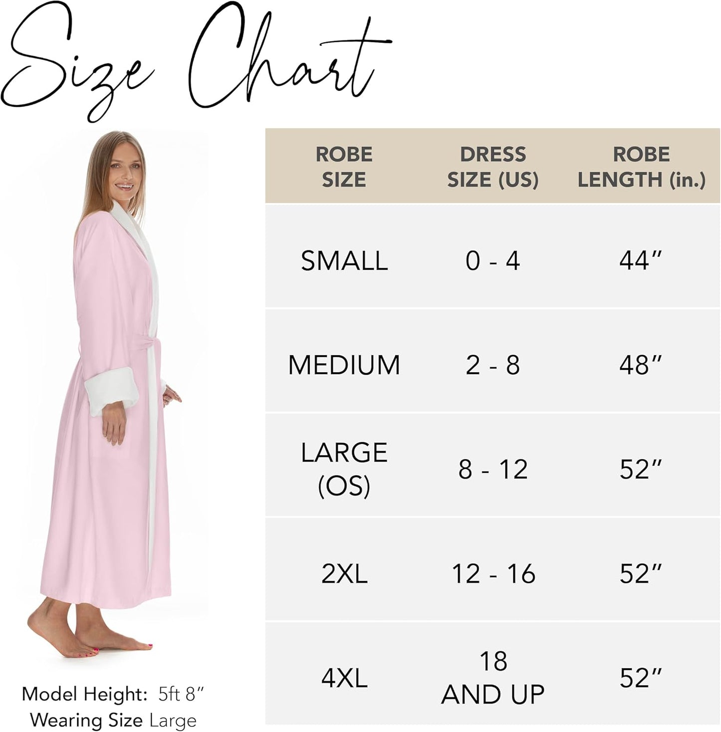 Women's Microfiber Robe by BOCA - Luxury Hotel Bathrobe, Long Spa Robes for Women - Generous Sizing