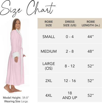 Women's Microfiber Robe by BOCA - Luxury Hotel Bathrobe, Long Spa Robes for Women - Generous Sizing