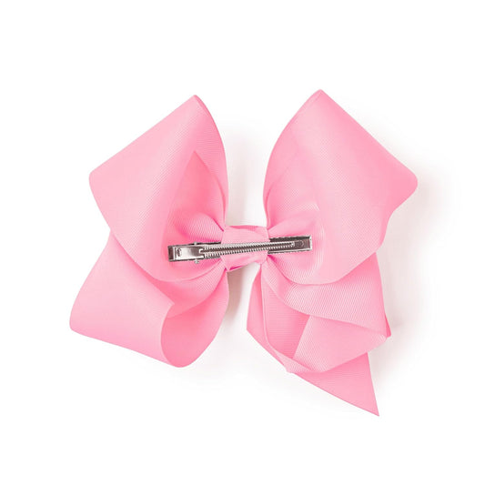 8 Inch Grosgrain Bow for Women and Girls (Light Pink)
