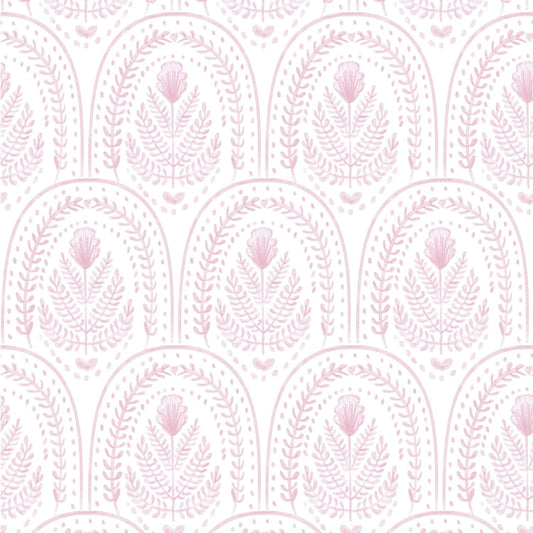 Abyssaly Boho Peel and Stick Wallpaper Pink and White Wallpapers Modern Contact Paper Removable Self-Adhesive Waterproof Wall Paper Vinyl Rolls for Bedroom Bathroom Cabinets Decor 17.3" x 118"