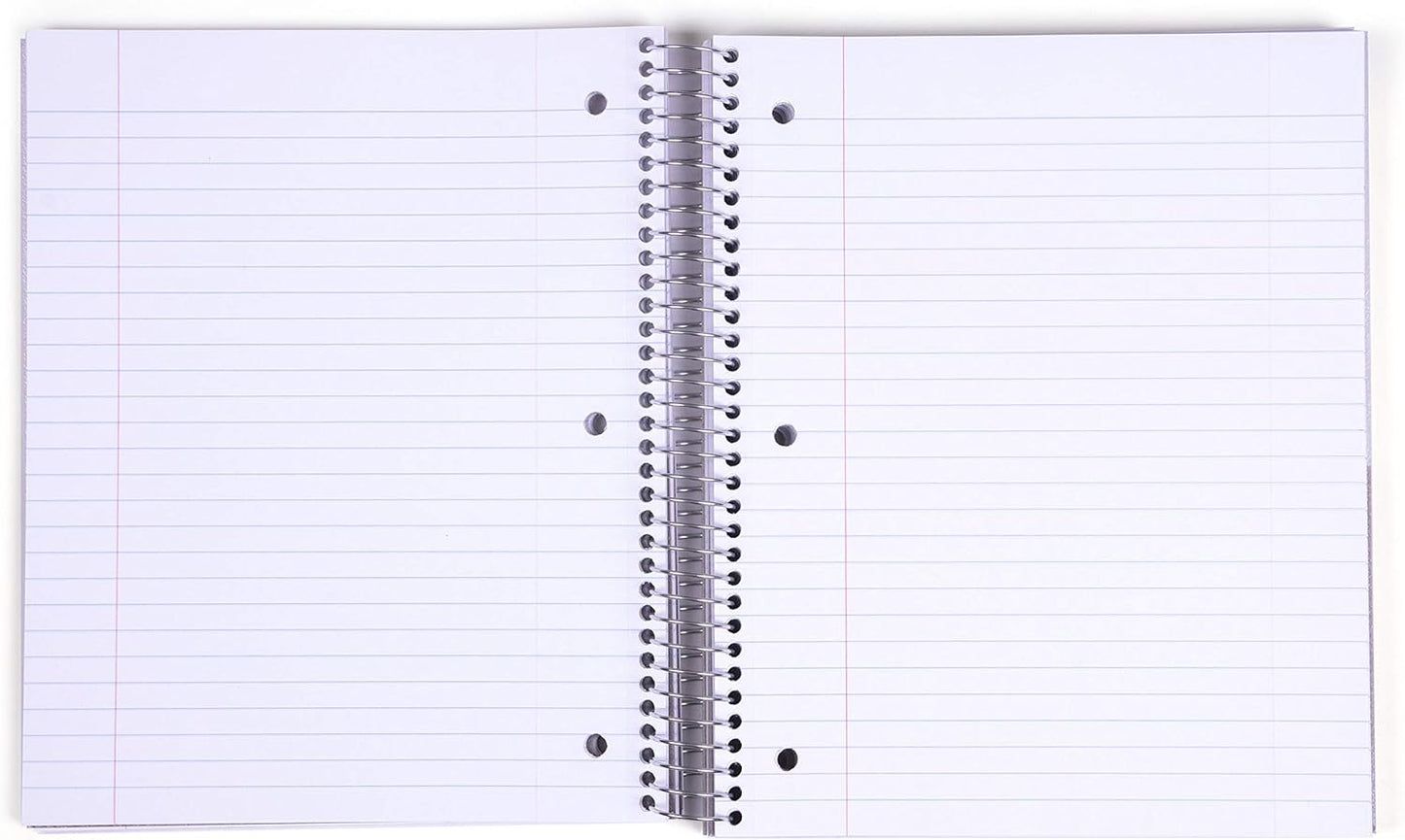 Mintra Office Durable Spiral Notebooks, 5 Subject (Spring Pink, Wide Ruled 1pk)