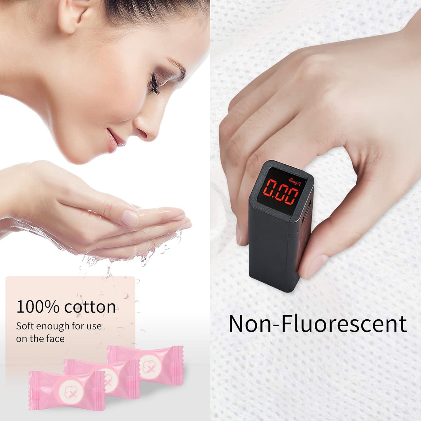 Classycoo Compressed Towel 100 PCS Mini Tablets Disposable Portable Face Towel Cotton Coin Tissue Eco-Friendly for Travel, Camping, Hiking, Sport, Beauty, Home Hand Cloths, Outdoor Activities Pink