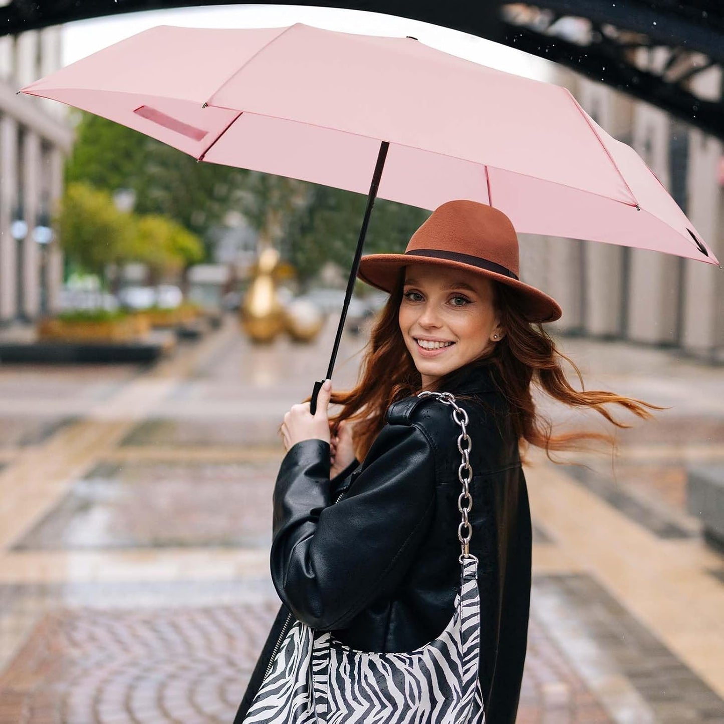 G4Free Travel Sun Umbrella - UPF 50+ UV Protection, 40 Inch Mini Super Slim Small Size Umbrella, Portable Automatic Open and Close