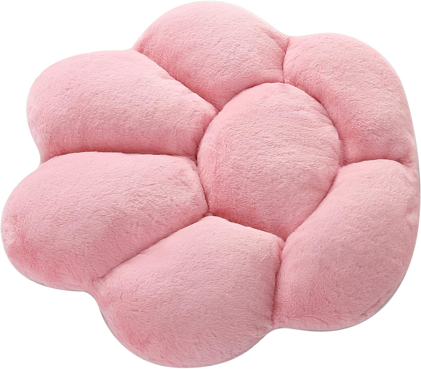 Ditucu Cat Paw Cushion Kawaii Chair Cushions 27.5 x 23.6 inch Cute Stuff Seat Pad Comfy Lazy Sofa Office Floor Pillow for Gaming Chairs Room Decor Pink