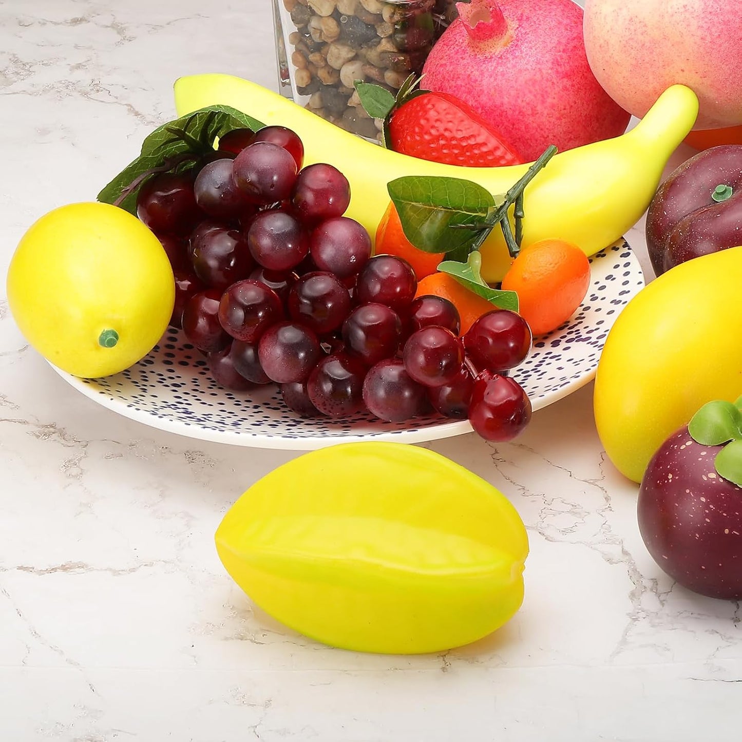PATIKIL 2 Pcs Artificial Peach, Foam Simulation Fake Peach Lifelike Realistic Faux Fake Fruit Model for Home Kitchen Party Decoration, Photography Props