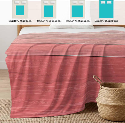 50"x60" Standard Throw Cooling Blanket Peach Pink Wood Grain Ice Silk Lightweight Breathable Soft Summer Blanket for Hot Sleepers Couch Bed Sofa Camping Farmhouse Wooden