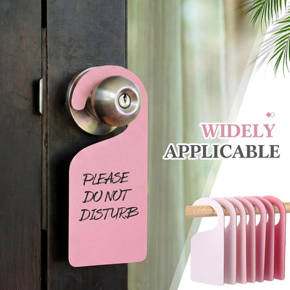 Patelai 14 Pcs Blank Wooden Clothing Rack Divider with Marker Pen Closet Blank Organizers Hanger Separators Hanging Closet Divider for Home Nursery Clothes(Pink)