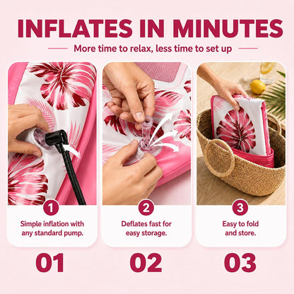 INSUM Inflatable Pool Float Adult - Floating Lounger Raft Chair Water Floaties with Cup Holders for Swimming Pool Lake Lounge Beach Party Toys for Adults
