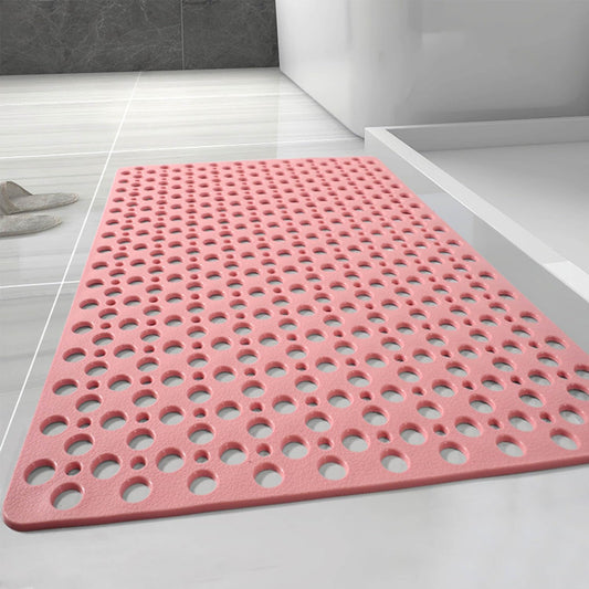 Casa and Beyond Shower Mat, Secure Shower Mats Easy to Clean, Showers Mat with Suction Cup, Washable Non-Slip Bathtub Mats for Inside Showers (Pink,29.5 * 17 in)