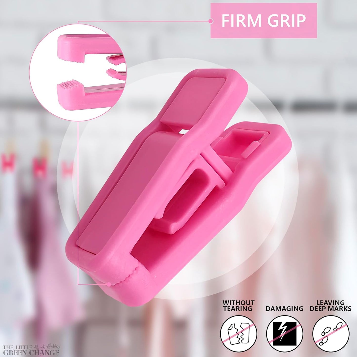 20Pcs Baby Hanger Clips for Baby Clothes - Baby Hangers Clips Pink Clothes Pins Kids Hangers Clips for Hanging Clothes Hanger Clips for Velvet Hangers - Plastic Clips Pink Clips for Hangers Pant Clips