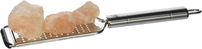 Himalayan Chef Grater with 3 Pink Salt Chunks, 6 Oz, Salt Chunks With Stainless Steel Grater