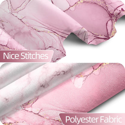 Pink Shower Curtain, Abstract Marble Shower Curtain for Bathroom Waterproof Fabric Shower Curtain Set with Hooks 72x72 inches