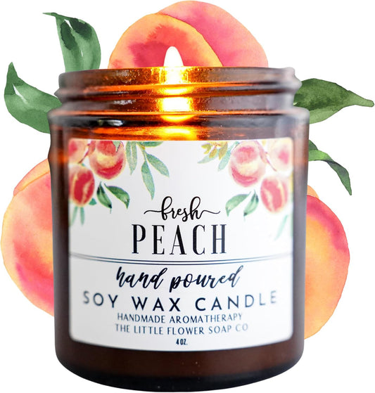 Fresh Peach - 4oz Soy Candle
