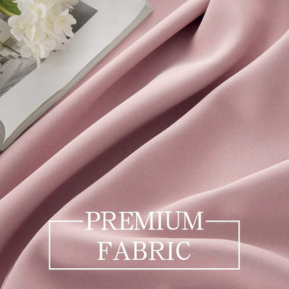 MIULEE Spring Blackout Window Valance for Bedroom Kitchen Bathroom Living Room Darkening Rod Pocket Curtain Valance, Thermal Insulated Window Treatment 1 Panel, 52 x 18 Inches, Light Pink
