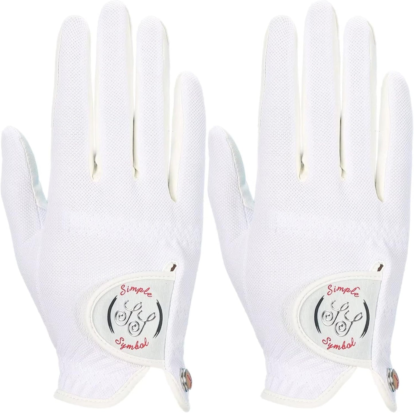 Women's RainGrip Golf Glove Two Pack, Hot Wet Weather Comfort, Four Colors to Choose from Pink/Sky/White/Green