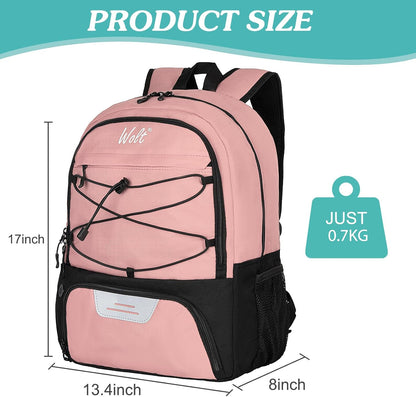 WOLT Soccer Backpack Soccer Bag with Ball Holder & Shoes Compartment, Sport Equipment Bags For Football, Basketball, Volleyball, Gym