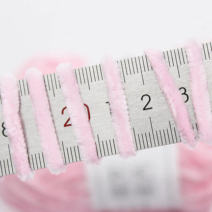 NICEEC 3 Skeins Soft Chenille Yarn Blanket Yarn for Knitting Fancy Yarn for Crochet Weaving DIY Craft Total Length 3×85m (3×93yds, 3×50g)_Light Pink