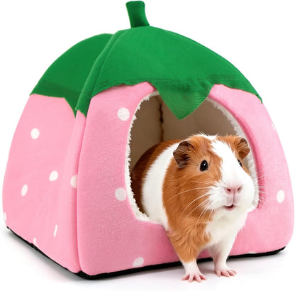 Guinea Pig Hideout Bed Dwarf Rabbit House Cave Accessories Cozy Hide-Out for Little Bunny Hedgehog Ferret Chinchilla&Other Small Animals