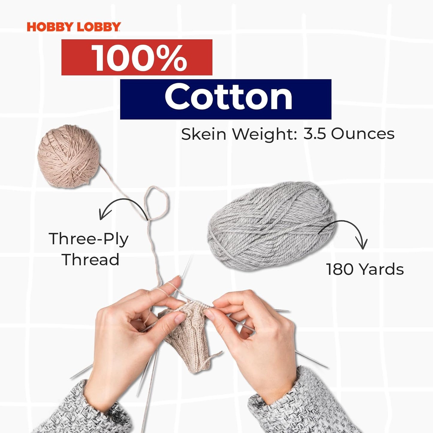 I Love This Cotton 4-Medium, 180 Yards of 100% Cotton Yarn for Crocheting & Knitting Blankets, Hats, & More – DIY Handcrafting Accessories, Set of 3, 74 Pink