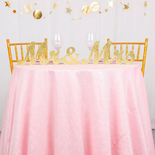 ShiDianYi Sequin Tablecloth Round 72-Inch Pink Table Cloths Glitter Sequence Tablecloth Overlay Baby Pink Round Table Cover for Wedding/Birthday Cake Decor