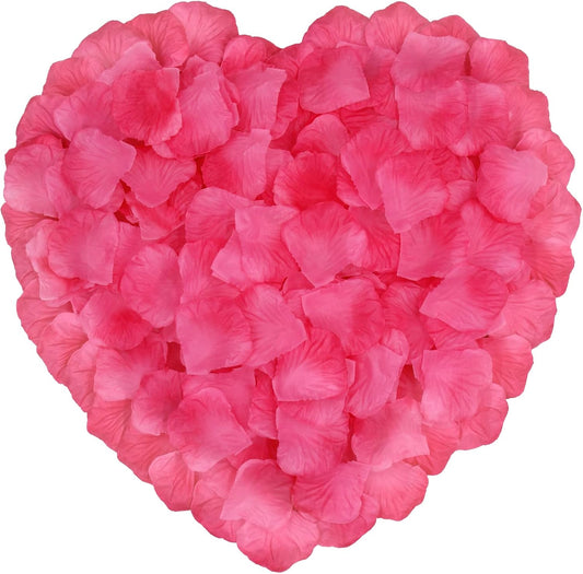 CO-RODE 1200pcs Gradual Peach Rose Petals,Artificial Flowers for Wedding,Parties,Romantic Night Atmosphere,Valentine's Day,Anniversaries