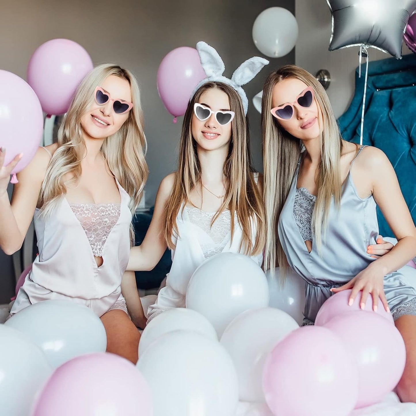 12 Pairs Bachelorette Party Sunglasses Heart Shaped Sunglasses Party Decorations Bridesmaid Proposal Gifts Women