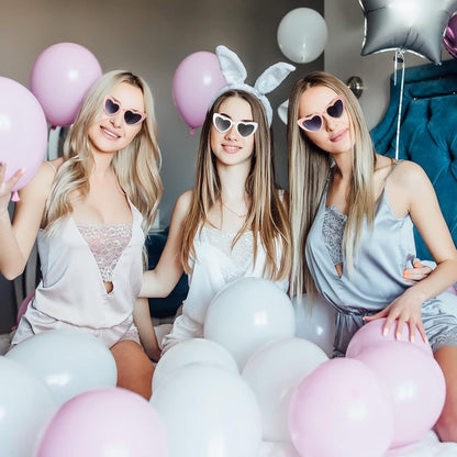 12 Pairs Bachelorette Party Sunglasses Heart Shaped Sunglasses Party Decorations Bridesmaid Proposal Gifts Women