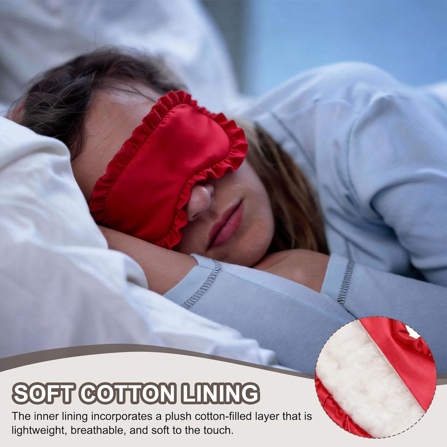 uxcell 2 Pcs Silk Sleep Masks, Soft Satin Eye Protection Block Light Mask, Block Light Eye Sleep Cover with Adjustable Straps, Unisex for Nighttime Sleeping, Travel Nap, Pink
