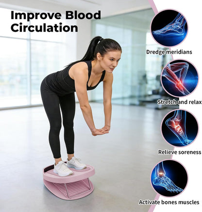 Calf stretcher slant board, 15-Level Adjustable Slant Board for Plantar Fasciitis, Shin Splints & Achilles Tendonitis, Lightweight Ankle Stretch Board for Home Gym or Travel