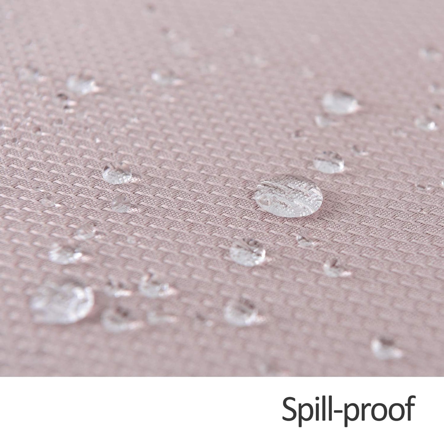 maxmill Rectangle Textured Tablecloth Waterproof Spillproof Wrinkle Free Table Cloth, Kitchen Dinning Tabletop Decoration, Fabric Table Cover for Outdoor and Indoor Use, 52 x 70 Inch, Dusty Pink