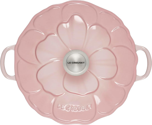 Le Creuset Signature Enameled Cast Iron Petal Braiser, 2.25qt., Shell Pink