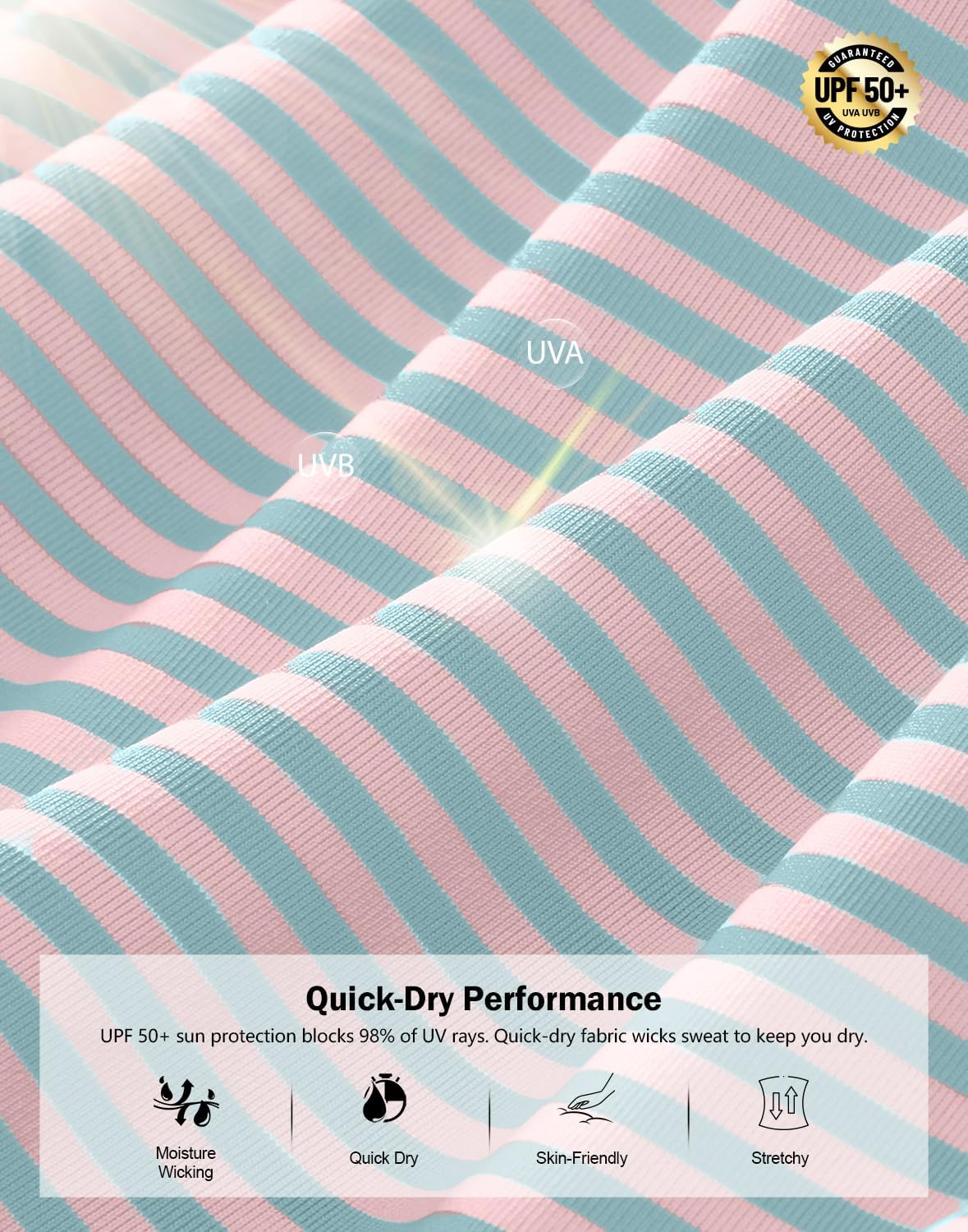 G Gradual Mens Golf Shirt Dry Fit Moisture Wicking Performance Short Sleeve Striped Polo Shirts for Men Dressy Casual