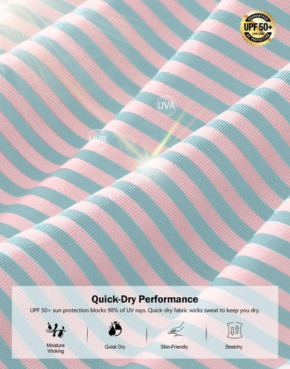 G Gradual Mens Golf Shirt Dry Fit Moisture Wicking Performance Short Sleeve Striped Polo Shirts for Men Dressy Casual