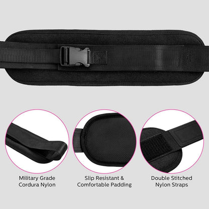 Hip Thrust Adjustable Resistance Weight Belt for Home Workouts, Exercise Hip Thrust Belt for Kettlebell Training & Butt Shaping with Extra Cushioning and Adjustable Resistance