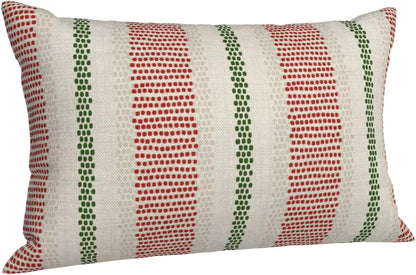 Pink Sage Green Pillow Covers 18x18 Inch 2 Pcs Boho Preppy Polka Dots Striped Decor Throw Pillows Modern Geometric Outdoor Farmhouse Decoration Pillowcase Linen Cushion Cover for Couch Sofa