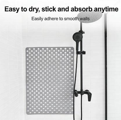 Shower Mat, Secure Shower Mats Easy to Clean, Bathtub Mat Non Slip with Suction Cups and Drain Holes, Soft Textured Design for Inside Shower Easy Dry&Cut (Pink,M (70 * 38cm))