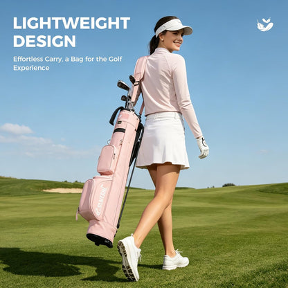 Golf Bags, Golf Stand Bag, Adjustable Shoulder Straps, Multiple Pockets