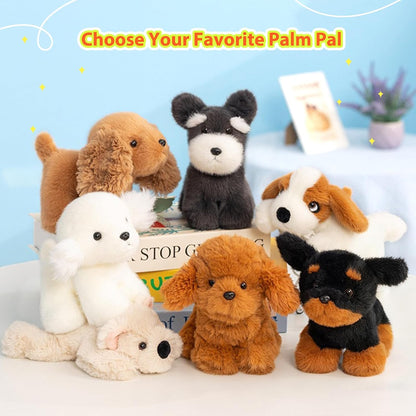 PEACH CAT Golden Retriever Dog Stuffed Animal Cute Puppy Plushies Small Plush Toys Gifts for Kids Brown