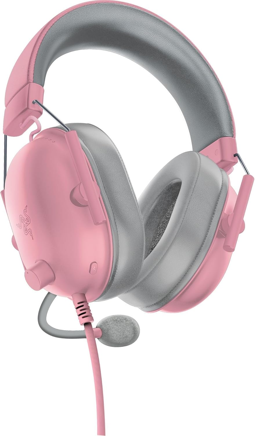Razer BlackShark V2 X Xbox Gaming Headset: 50mm Drivers - Cardioid Mic - Lightweight - Comfortable Noise Isolating Earcups - for Xbox Series X, Series S, PS5, PC, Switch via 3.5mm Jack - Quartz Pink