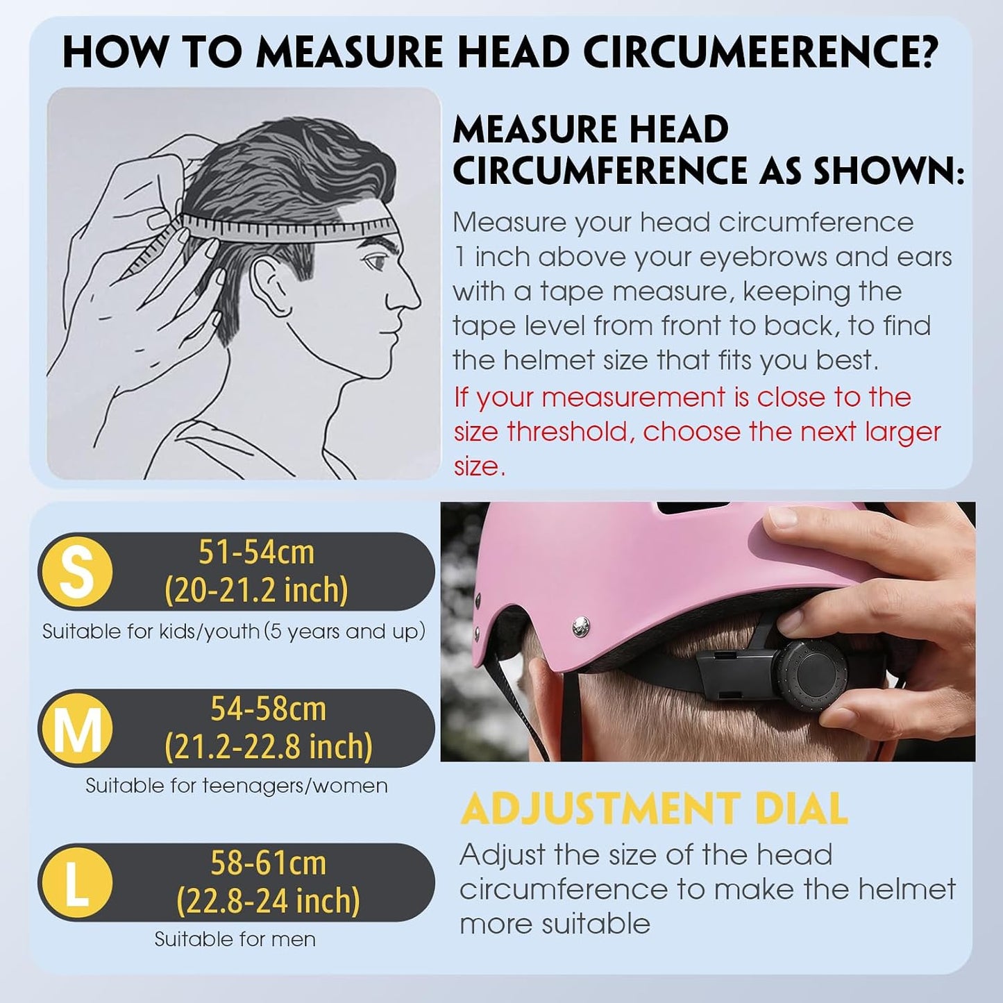Skateboard Helmet for Adults - Adjustable Certified Safety Adults Helmet for Skateboarding Bike Bicycle Scooter Cycling Skate Skating Multisport Helmets for Women Men Boys Girls Kids Youth