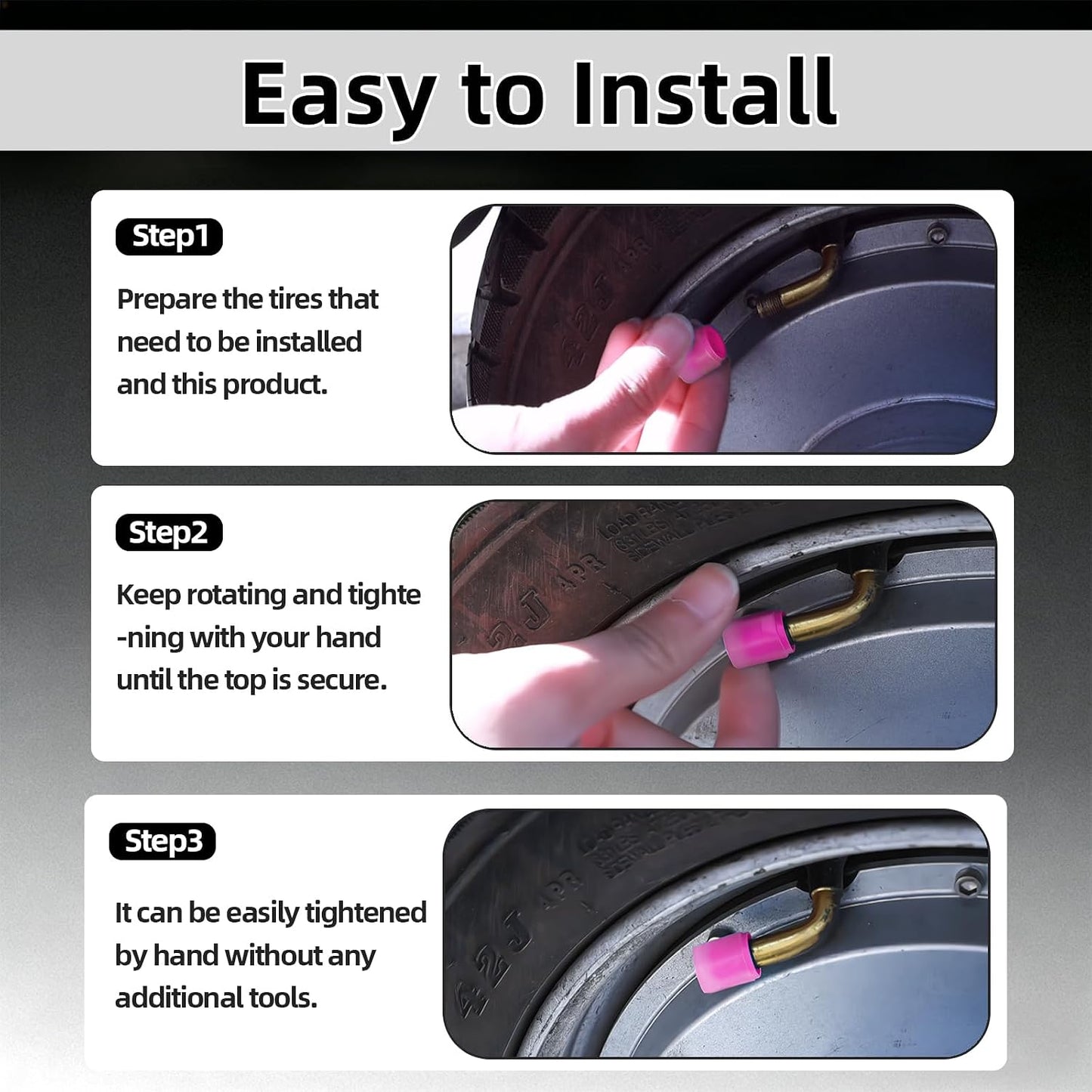 20 Pcs Glow in The Dark Tire Valve Caps Fluorescent Tire Valve Stem Caps, Cool Car Present for Universal Decoration Accessories for Car SUV Bicycle Motorcycles Trucks (Pink)