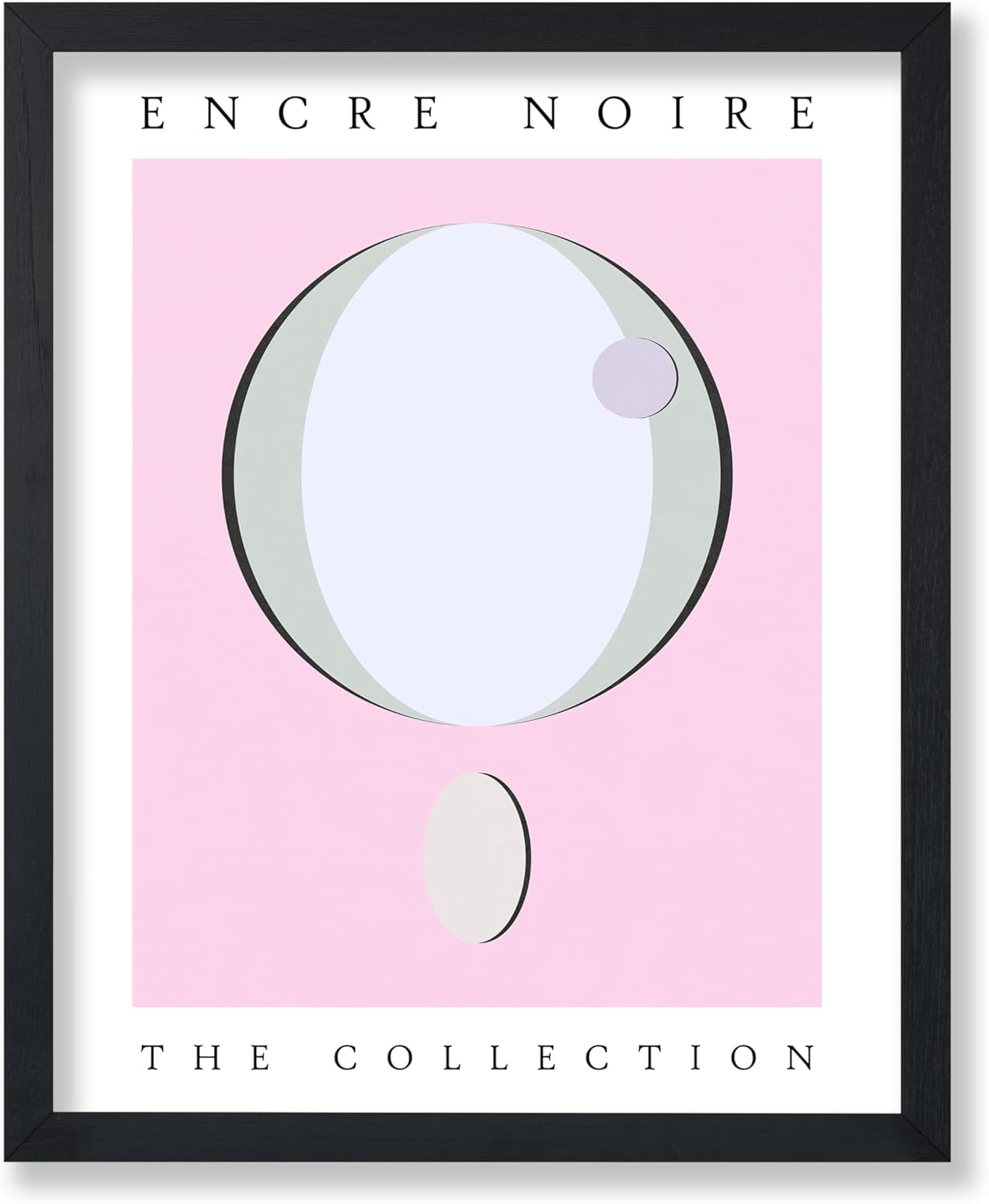 Poster Master Encre Noire Poster - Pink Pastel Print - Chic Boho & Graphic Illustration Art - Modern Art - Aesthetic Living Room or Office Wall Decor - 8x10 UNFRAMED