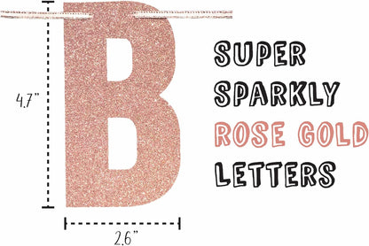 Miss to Mrs, Let's Party Bitches Banner Set. Bachelorette, Engagement or Wedding Party Decorations. 2 Sparkly Banners with Super Fun Diamond Ring and Circle Confetti (Rose Gold)